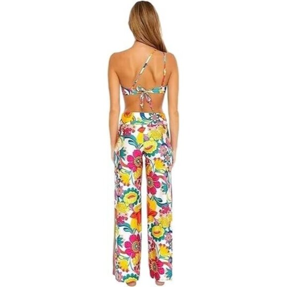 Trina Turk Fontaine Swim Cover Up Pant Floral ( L ) - Picture 4 of 8